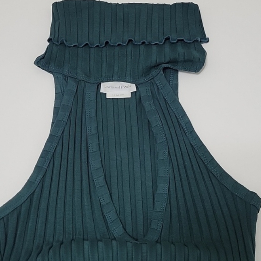 Lovers+Friends Emerald Green Midi Dress - Picture 3 of 9